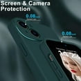 thumbnail image 5 of Designed for iPhone 15 Plus Case with Screen Protector - Enhanced Camera Protection - Smooth Baby Skin-Like Feel Silicone Cover - Slim Fit Protective Phone Case 6.7" - Pine Green, 5 of 14