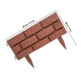 thumbnail image 4 of IFANLANDOR 4Set Small Garden Fencing Light Brown Plastic European Style Landscape Decor, 4 of 8