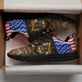 thumbnail image 3 of God Jesus Christian American Flag Running Shoes Sneakers Mesh Black Size 7, 3 of 5