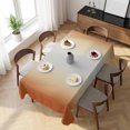 thumbnail image 3 of Grey Burnt Orange Ombre Table Cloth Waterproof Tablecloths, Modern Abstract Art Gradient Tablecloth Dining Table Cover for Kitchen Party Tabletop Outdoor, Rectangle Tablecloth 54x108 Inch, 3 of 9