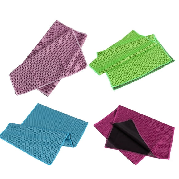 Toalla de refrigeración fría de toalla de natación de 4 piezas de natación