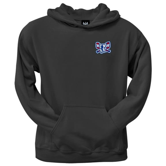 Richmond Riverdogs - Mad Dog Crest Logo Black Hoodie - Large