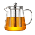 thumbnail image 3 of Transparent Glass Teapot, Including Stainless Steel Filter Liner, to High Temperatures,Sui2Xk11771, 3 of 6