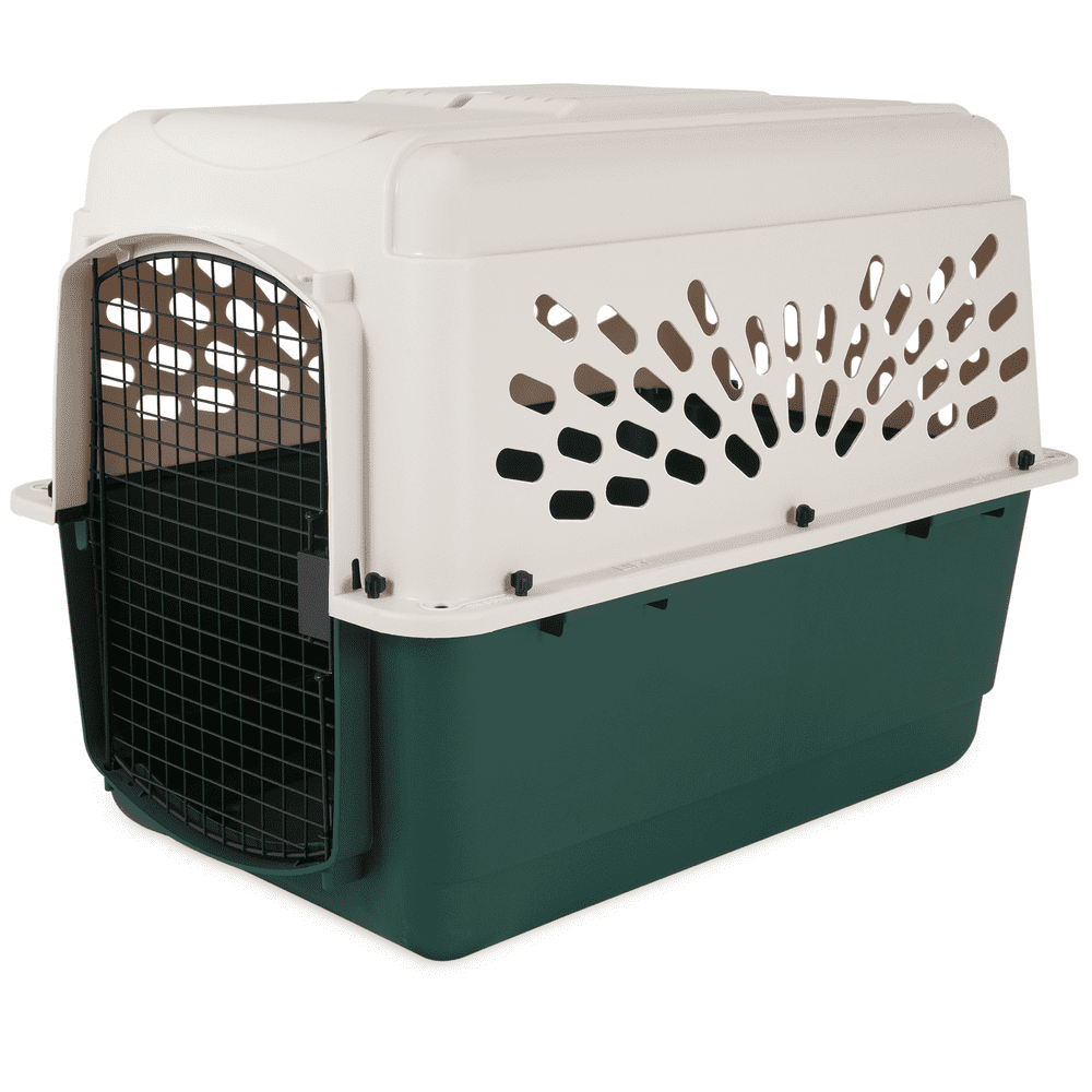 Ruffmaxx Plastic Dog Kennel, Tan/Green, 36"L