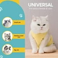 thumbnail image 3 of Avont Cat Recovery Suit - Kitten Onesie for Cats After Surgery, Cone of Shame Alternative Surgical Spay Suit for Female Cat, Post-Surgery or Skin Diseases Protection -Yellow(M), 3 of 7
