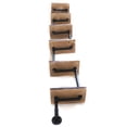thumbnail image 6 of Miumaeov Industrial Pipe Shelving Wall Mounted 6 Tier Flaoting Shelf 75in Rustic Wood Plate Book Shelves, 6 of 11