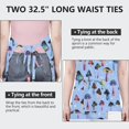 thumbnail image 6 of Colorful Mushroom Light Blue Apron-Garden Aprons for Women with Pockets-Cotton Linen Waterproof Kitchen Cooking Gardening Aprons Adjustable for Kitchen,Cooking,BBQ and Salon 33x27 Inch, 6 of 7