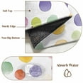 thumbnail image 6 of Round Rugs 3Ft, Boho Polka Dots Round Area Rug Washable Indoor Throw Carpet, Ombre Purple Blue Pink Green Watercolor Small Non Slip Circle Rug for Bedroom Living Room Home Decor Aesthetic, 6 of 8