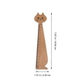 thumbnail image 2 of MasteelfCA 10pcs Cat Design Ruler Retro Wood Drawing Ruler DIY Handwriting Learning Tool Cartoon Ruler School Stationery for Home School Kids (Yellow, Black), 2 of 7