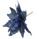 thumbnail image 5 of Flor de Pascua navideña con purpurina de 28 cm para colgar en el árbol de Navidad, decoración falsa para el hogar, 5 of 5