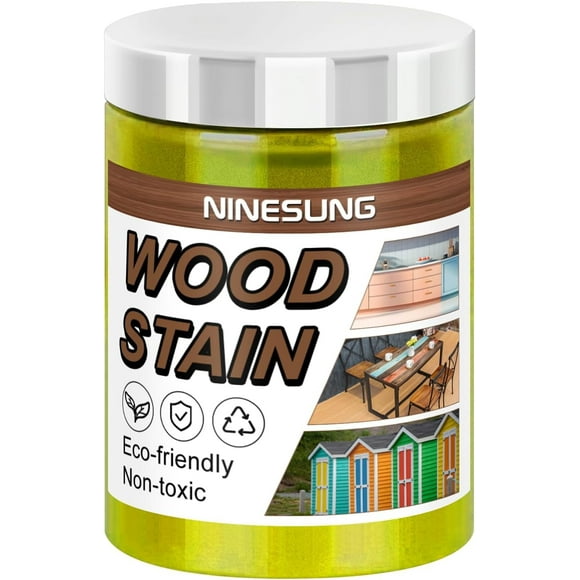 Yellow Wood Stain | Colored Wood Stain for Indoor and Outdoor Furniture | Fast Drying Water Based Stain for Wood | 4 Ounces Wood Dye (Purple, 4 oz)
