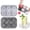 Grey, variant on 19x13cm Grey Combination Multi Grid Ice Mold Durable Freezing Tray Ideal For Home Daily Drink Different Shape Ice Cube Custom Making Preparation Work