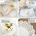 thumbnail image 4 of 100 PCS Round White Paper Doilies, Lace Doilies Food Grade Paper Placemats - 8", 4 of 5