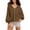 001 Brown, variant on Full Zip Sweatshirts for Women Lace Splice Long Sleeve Hoodies Thin Fleece Hooded Pullover Tops Y2k Sweatshirt Brown M
