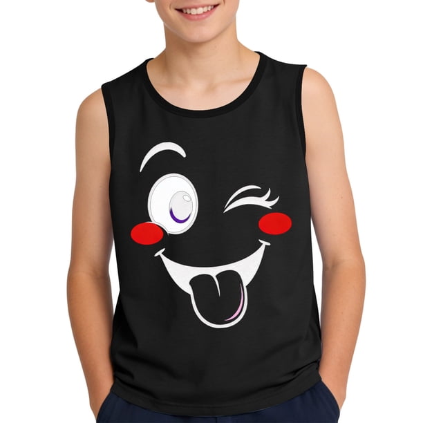 Niños Pequeños Camisola 3-15Years sin Mangas Tela Suave Gradiente Impresión Moda Linda para la Fiesta Informal