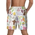 thumbnail image 4 of Goofa Happy Easter1 Printed Men's Swim Trunks Board Shorts Quick Dry Mens Swimming Trunks with Compression Liner,Breathable Fit Hawaii Beach Shorts-3X-Large, 4 of 9