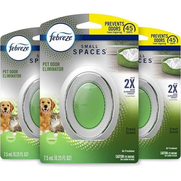Febreze Small Spaces Pet Air Freshener, Fresh Scent, Odor Eliminator