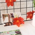 thumbnail image 3 of Guirnalda de luces LED ZOELNIC de 5,9 m con 40 luces LED de otoño para Acción de Gracias, hojas de arce naranjas, decoración para fiestas navideñas., 3 of 8