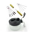 thumbnail image 1 of Juego de 4 herramientas de limpieza con pistola rociadora para aerógrafo, cepillo con boquilla de aguja, soporte para olla de limpieza de vidrio, 1 of 4