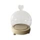 thumbnail image 3 of Cúpula de exhibición con Base de madera, vitrina transparente para decoración de mesa, manualidades, escaparate, regalos de Navidad, cúpula de cristal 15cm x 95cm Macarena Cúpula de campana de exhibición, 3 of 8