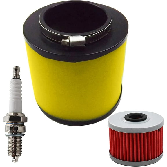 Waltyotur 17254-HN5-670 Air Filter Oil Filter Spark Plug Replacement for Honda Rancher 350 TRX350 Honda Foreman 400 450 TRX400 TRX450