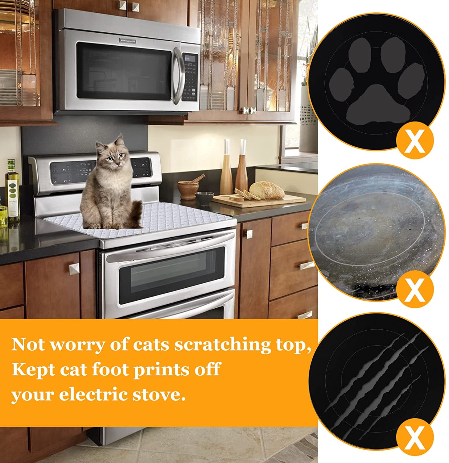 quilted stove top cover