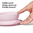 thumbnail image 4 of OXO Tot Baby and Toddler Stick and Stay Suction Bowl for 6+ Months - Blossom, 4 of 9