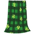 thumbnail image 2 of Fotbe Happy St. Patrick's Day5 Manta de Franela Acolchonada con Estampado, Súper Suave y Esponjosa, Extra Grande para Sofá, Cama, Uso Todo el Año-50"x40", 2 of 7