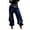 Dark Blue, variant on Women's Asymmetrical Wrap High Waist Baggy Wide Leg Jeans, Acid Wash Overlapping Denim Pants with Vintage Streetwear Style, Casual Daily Trousers for Party Concert Green XXL