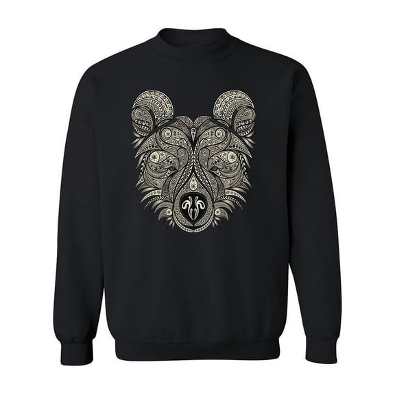 Bear Head. Sweatshirt Men -Image by Shutterstock, Male XX-Large