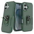 thumbnail image 1 of [PST] iPhone 16 Ring Case, Dual Layers Heavy Duty Magnetic Hard Kickstand Case with Ring Stand, 1 of 5