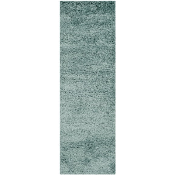 SAFAVIEH California Plush Solid Shag Runner Rug, Light Blue, 2'3" x 5'