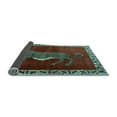 thumbnail image 2 of Ahgly Company Indoor Rectangle Animal Light Blue Traditional Area Rugs, 7' x 10', 2 of 4