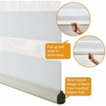 thumbnail image 3 of Zebra Blinds Cordless, Zebra Roller Shades for Windows (34.5" W x 64" H, Cream) Light Filtering Day and Night Window Drapes Sheer Shades for Home, Bedroom and Sliding Door Easy to Install, 3 of 7