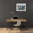 thumbnail image 3 of Lague, Mark 32x25 White Modern Wood Framed Museum Art Print Titled - London Green - Big Ben, 3 of 4