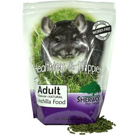 Timothy Complete Chinchilla Food - Chinchilla Food, Adult by Sherwood Pet Health - Timothy blend (Grain & Soy-Free) - 4.5 lb. (Vet Used)