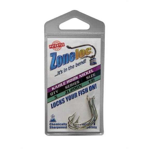 Zoneloc - Kahle Hook - 5pc Nickel