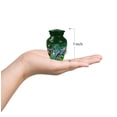thumbnail image 3 of Peacock Miniature Urn For Mom And Dad, Cremation Burial Urns For Brother, Small Keepsake Urn For Ashes Adult Male And Female, 3-inch Mini Green Urns For Human Ashes Adult Man, 3 of 7