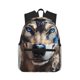 thumbnail image 1 of Easygdp Vintage Blue Floral Wolf Mochila Casual para Portátil, Mochila para Escuela, Viajes, Negocios, 1 of 6