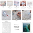 thumbnail image 3 of Paint by Numbers Kit for Adults, Island Coastline Aerial View Ocean Paint by Numbers, Easy Paint by Numbers Kit for Adults Beginner, DIY Adult Paint by Number Kits on Canvas, Home Decor, 3 of 7