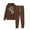 Coffee, variant on Womens Sweatsuits 2 Piece Outfits Trendy Heart Graphic Hoodies Sweatshirt Jogger Sweatpant Comfy Lounge Set Tracksuit