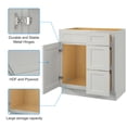 thumbnail image 6 of 30 in. W x 21 in. D x 34.5 in. H in Shaker Dove Plywood Ready to Assemble Floor Vanity Sink Base Kitchen Cabinet with Right Door, 6 of 6