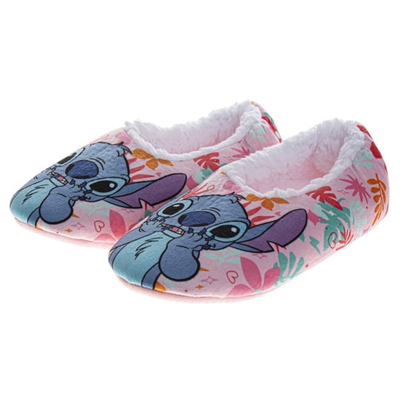 Disney Stitch Slippers for Women'S, Stitch Design Multicolorr Comfy Cushioned Warm (Women’S Adult), Multicolorr, Size: 5-6