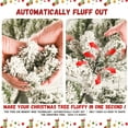 thumbnail image 5 of Flower Dance® 4FT Flocked Christmas Tree with 350 Tips – Snowy PVC & Hard Needle Branches, Hinged Structure for Easy Setup, Stable Metal Stand – Realistic Full-Body Holiday Tree, 5 of 6