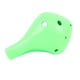thumbnail image 5 of Instrumento Musical profesional de 6 agujeros Alto Ocarina, juguete educativo de aprendizaje para pequeños, amantes de la música, principiantes, Verde shamjiam Alto Ocarina, 5 of 9