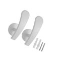 thumbnail image 1 of Baohd 2Pcs Elegant Curtain Holdbacks Drapery Tieback Hooks for Home Decor White, 1 of 6