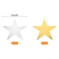thumbnail image 2 of Uxcell 80Pcs Recortes de Estrellas Decoración de Estrellas de Papel Impresas Doble 6 Pulgadas (Oro, Plata), 2 of 6