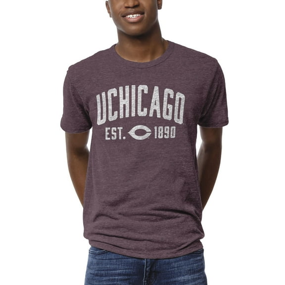 Men's League Collegiate Wear Heather Maroon UChicago Maroons 1274 Victory Falls T-Shirt