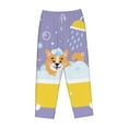 thumbnail image 4 of Sigee Corgi Washing in Bathtub Print Women's Soft Pajama Pants - Breathable and Comfortable Lounge Sleep Bottoms with Elastic Waistband and Pockets-Large, 4 of 9