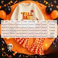 thumbnail image 3 of WXFAZCVU Girls Halloween Outfits Letter Print Long Sleeve Shirt and Flared Pants Daily Wear Size 2-3 Years, 3 of 4